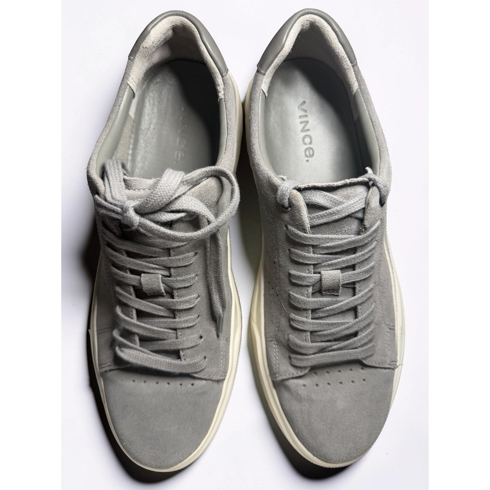 VINCE Brady-B Men's Size 8.5 Suede Gray (Smoke SU) Sneakers EUC - Picture 7 of 10